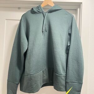 Nike Green Textured Sweater with Hood